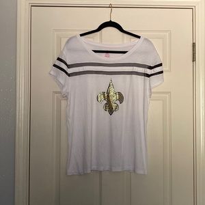 Saints Game Day White Shirt